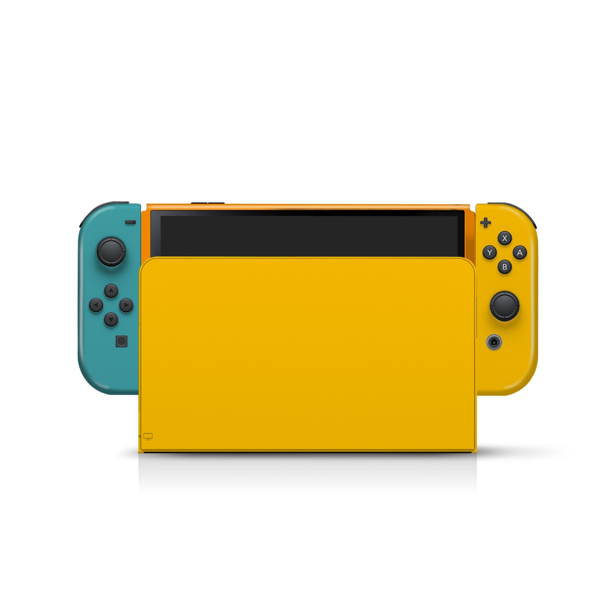 Nintendo switches oled skin ,Yellow Colorwave switch oled skin Color Blocking Full wrap cover 3m