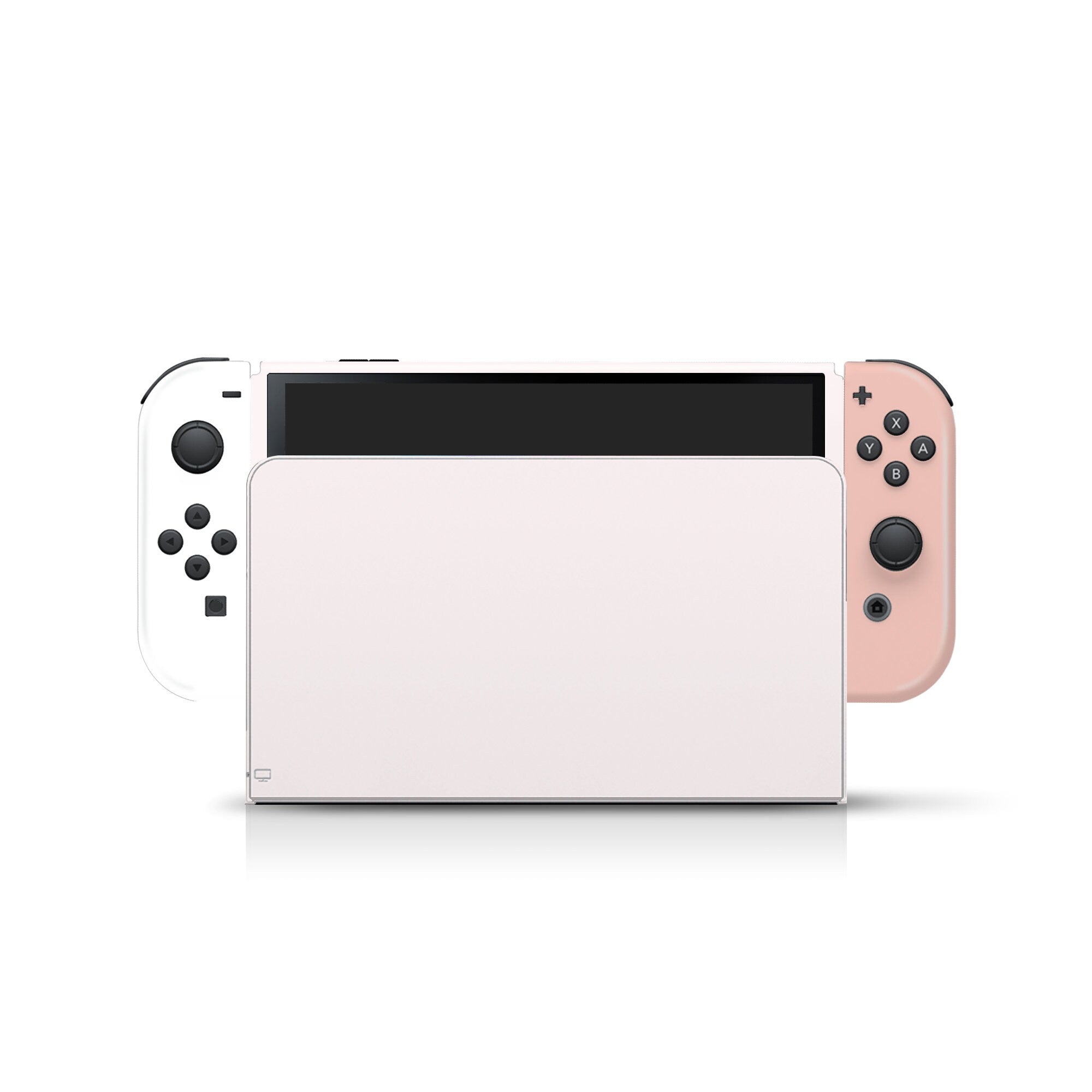 Beige Nintendo switches oled skin, Pastel Colorwave switch oled skin Color Blocking Full wrap cover 3m