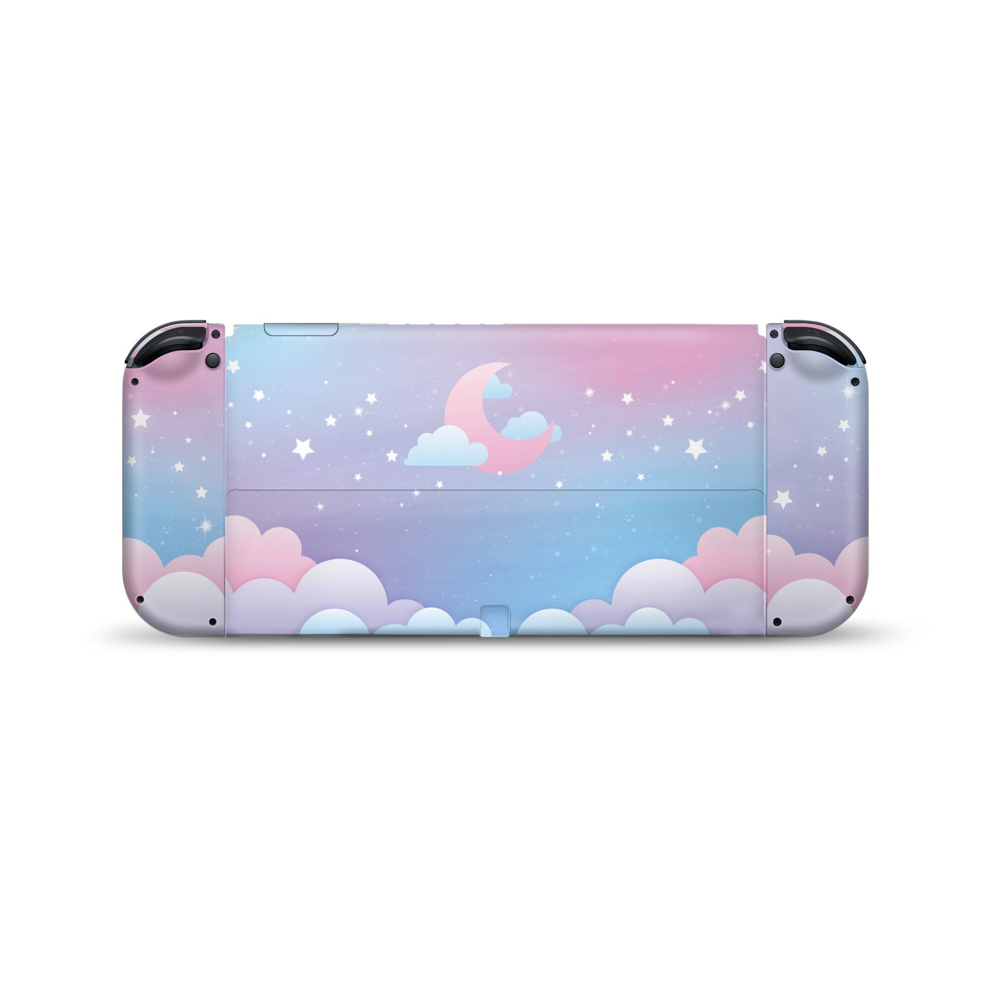 Clouds Nintendo switches oled skin, Moon Blue pastel switch oled skin Full wrap 3m