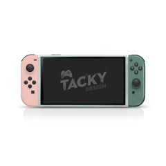 Green Nintendo switches oled skin, Pastel Colorwave switch oled skin Color Blocking Full wrap cover 3m