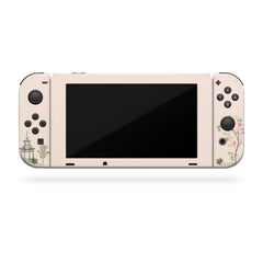 Nintendo switches skin Beige, japanese Sakura switch skin Cherry Blossom Full cover 3m