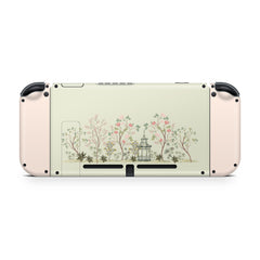 Nintendo switches skin Green & CREAM , japanese Sakura switch skin Cherry Blossom Full cover 3m