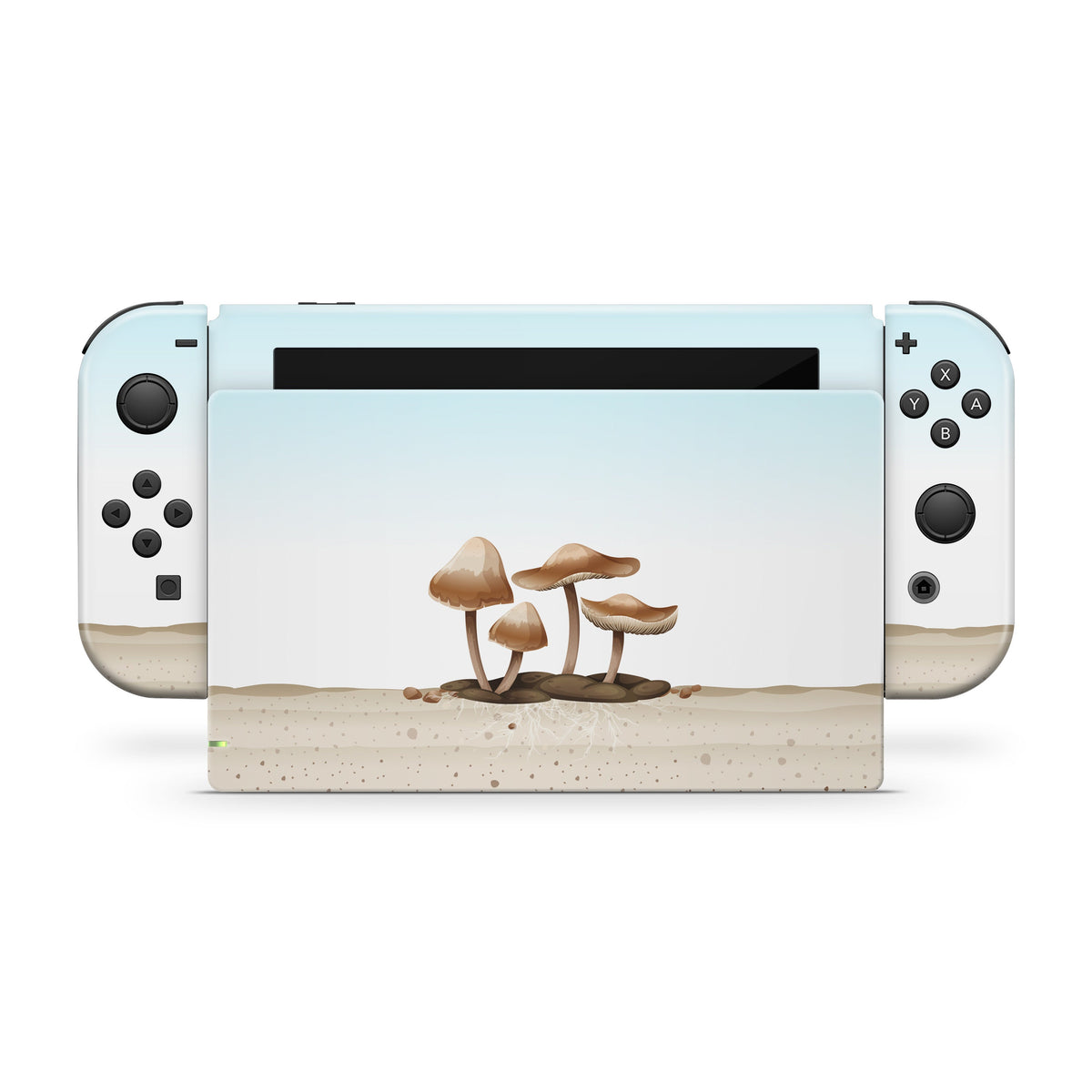 Cute Mushroom nintendo switches skin ,Kawaii Desert switch skin  Full cover 3m pastel stickers