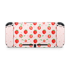 Kawaii strawberry nintendo switches skin ,Pink switch skin vinyl 3m Decal sticker Full wrap cover