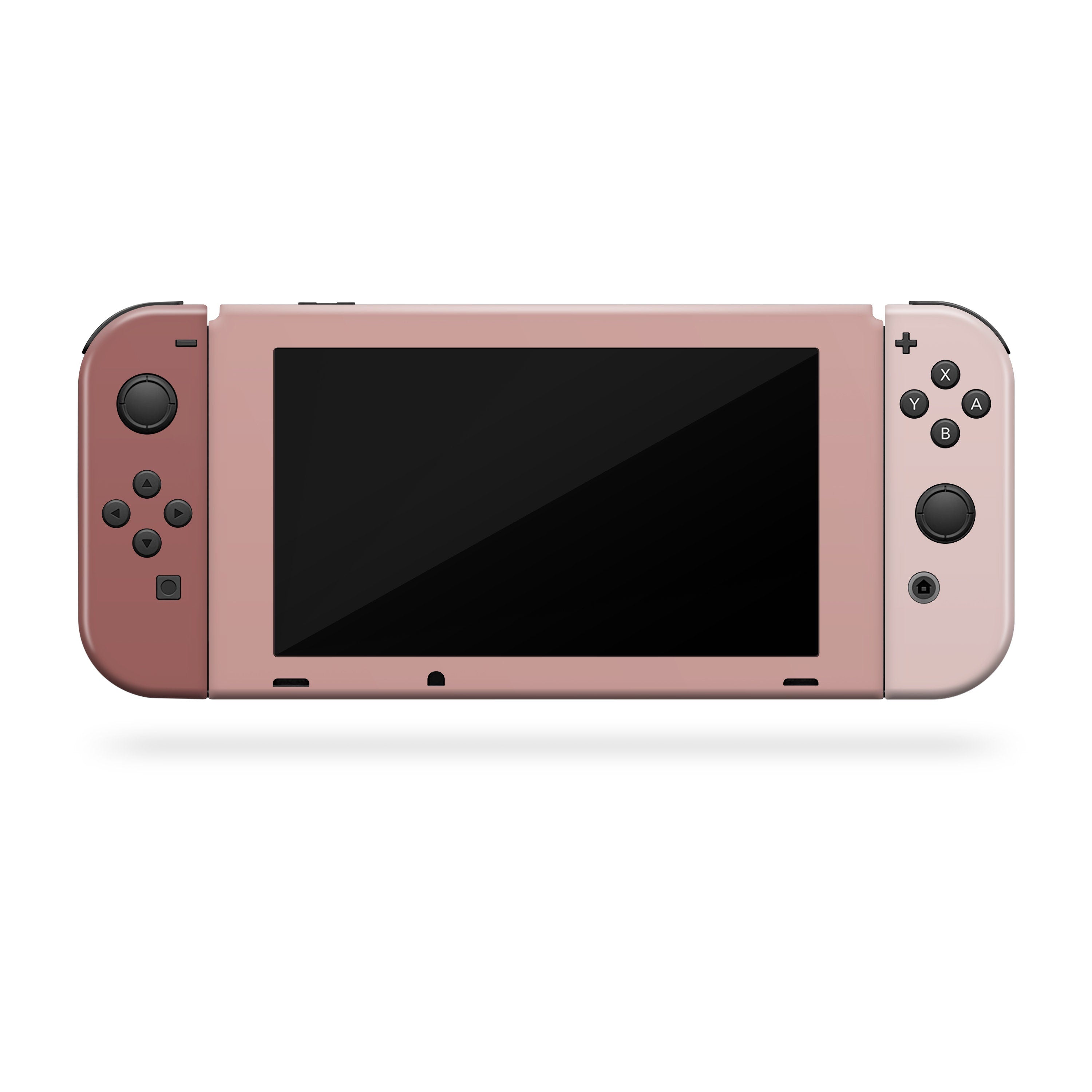 Dark pink Nintendo switches skin Retro Brown Colorwave  ,Color Blocking switch skin Full cover 3m