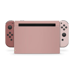 Dark pink Nintendo switches skin Retro Brown Colorwave  ,Color Blocking switch skin Full cover 3m