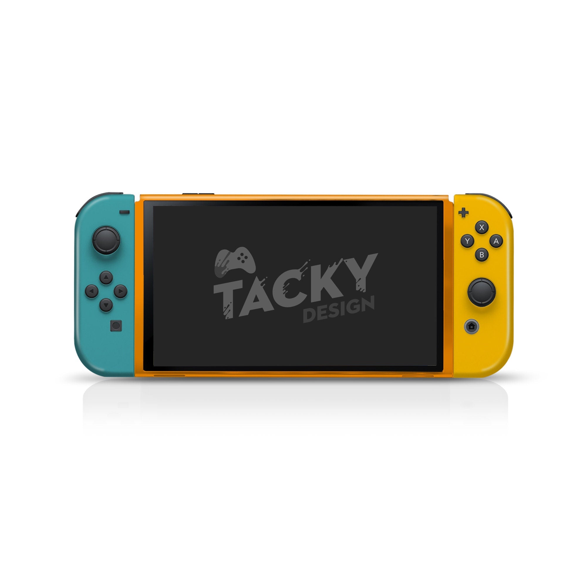 Nintendo switches oled skin ,Yellow Colorwave switch oled skin Color Blocking Full wrap cover 3m