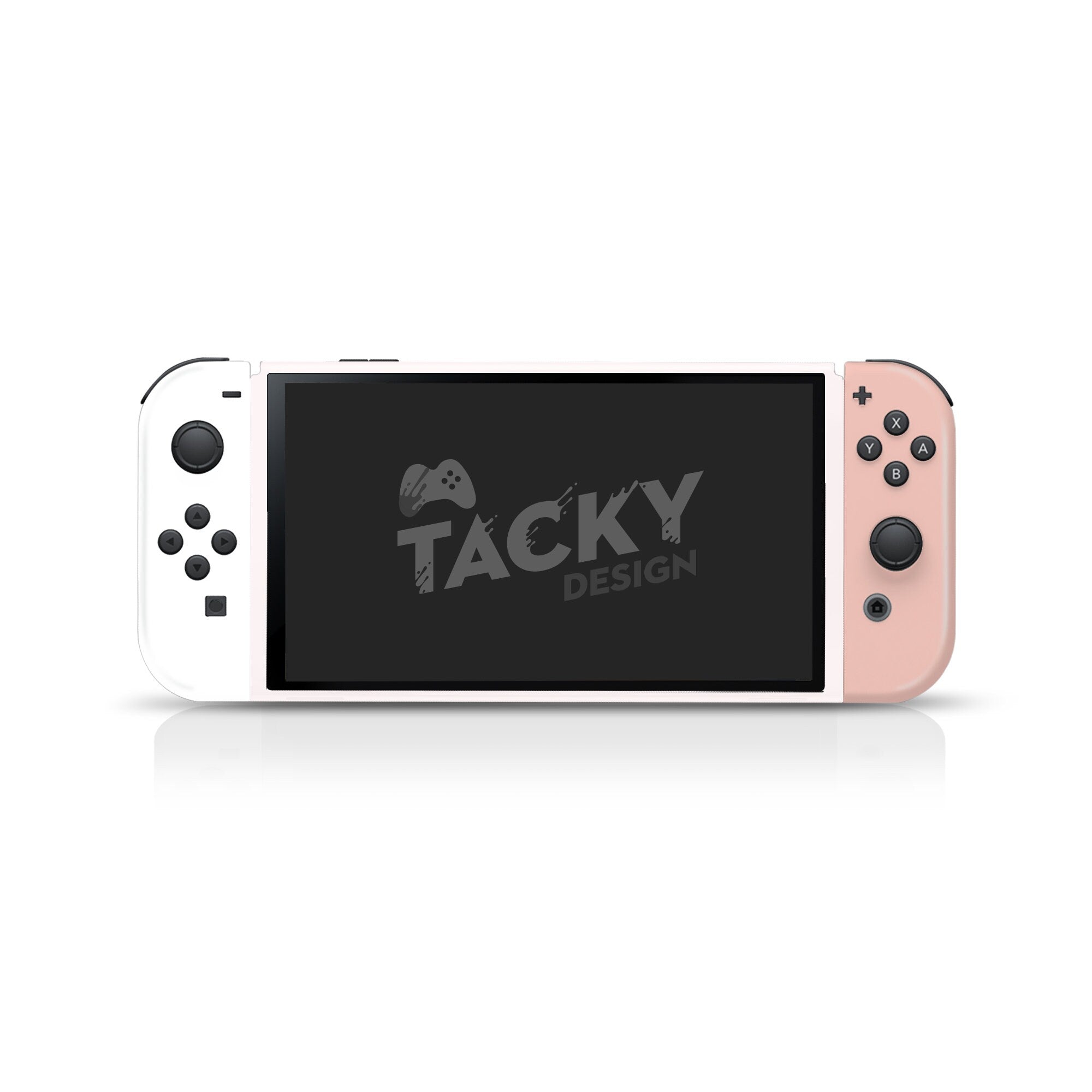 Beige Nintendo switches oled skin, Pastel Colorwave switch oled skin Color Blocking Full wrap cover 3m