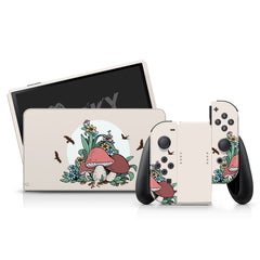 Nintendo switches oled skin Mushroom, Cute Kawaii switch oled skin Full wrap 3m