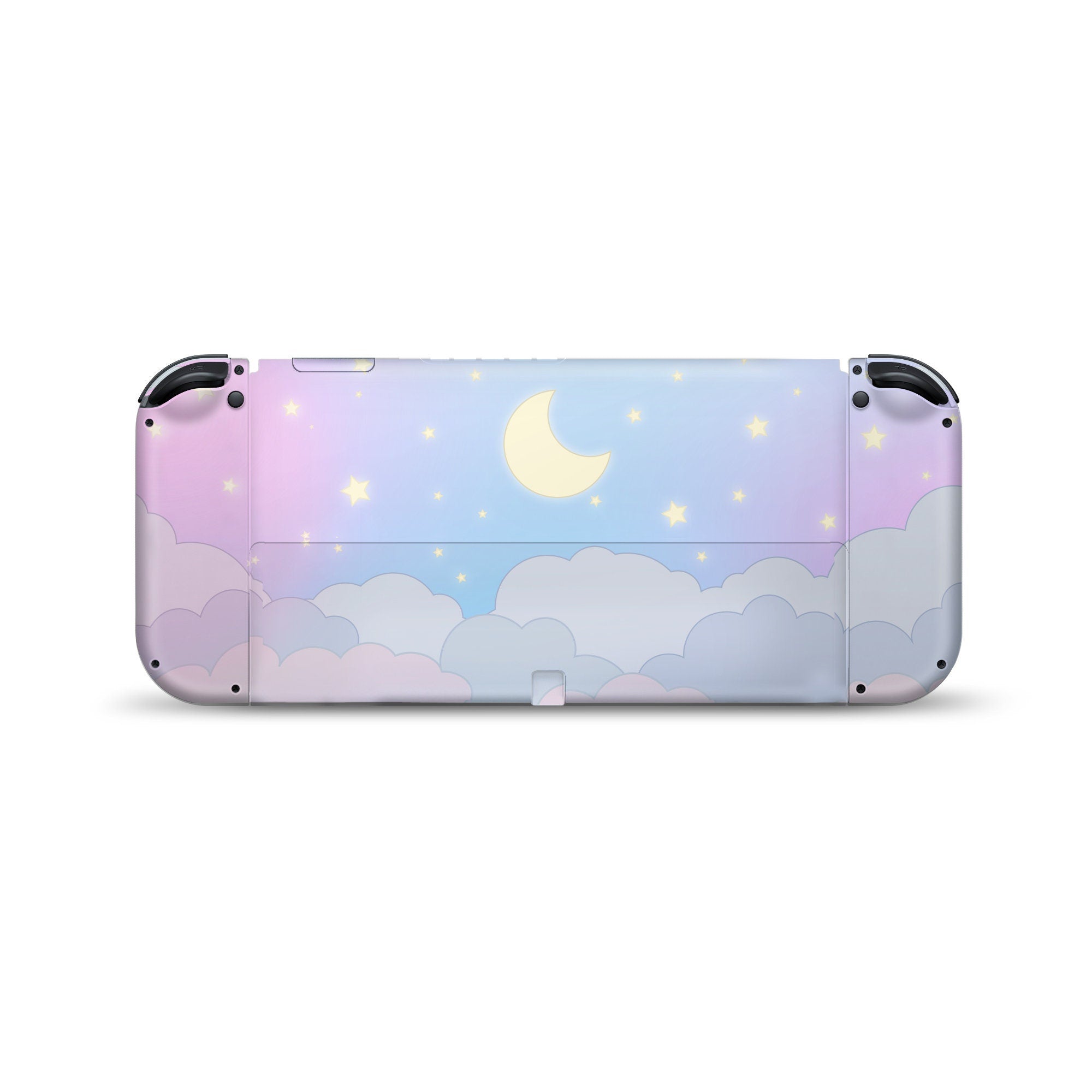 Nintendo switches oled skin Clouds, Moon Blue pastel switch oled skin Full wrap 3m