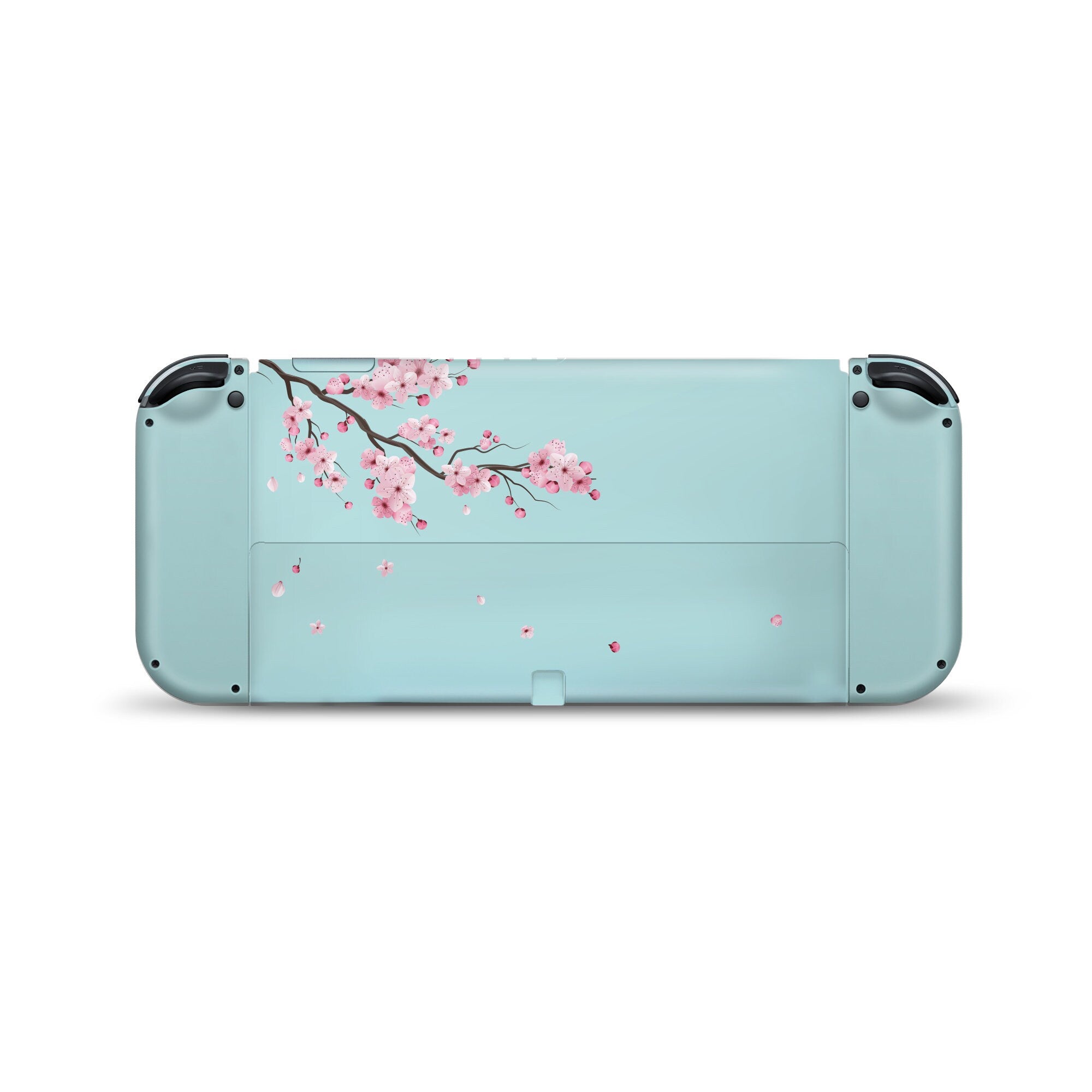 Nintendo switches oled skin Sakura, Blue Cherry blossom switch oled skin Full wrap 3m