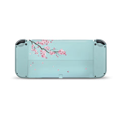 Nintendo switches oled skin Sakura, Blue Cherry blossom switch oled skin Full wrap 3m