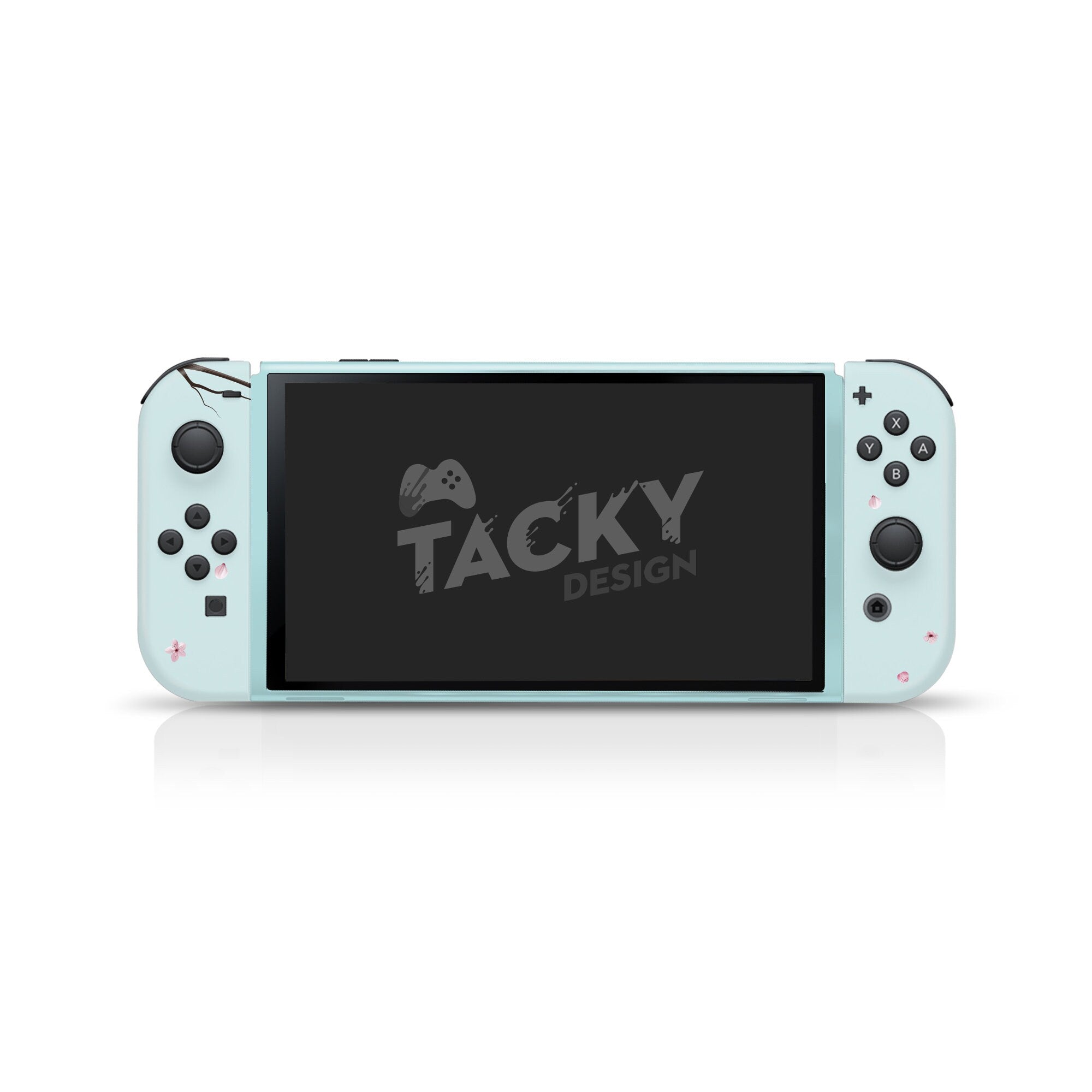 Nintendo switches oled skin Sakura, Blue Cherry blossom switch oled skin Full wrap 3m