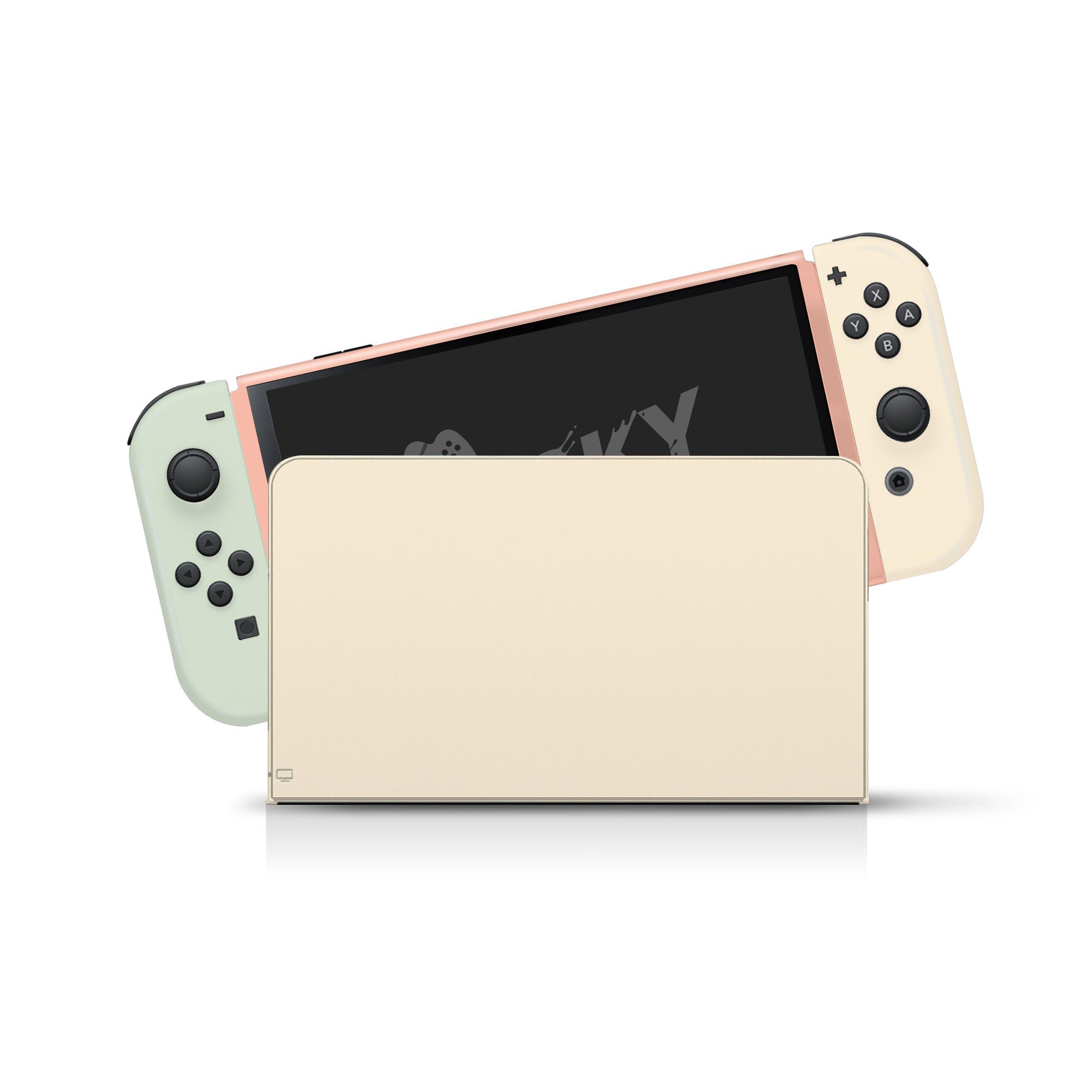  Tacky Design Retro Skin Compatible with Nintendo Switch Skin -  Premium Vinyl 3M Brown Colorwave,Color Blocking Nintendo Switch Stickers  Set - Switch Skin for Console, Dock, Joy Con - Decal Full