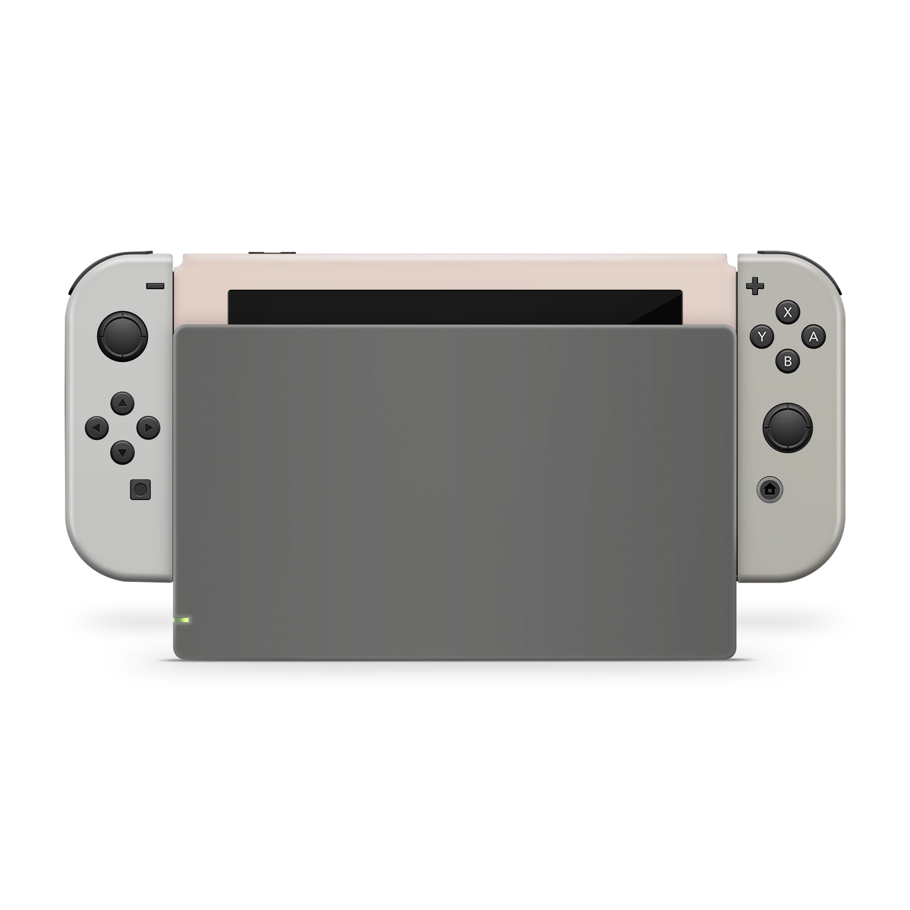 Gray solid color nintendo switches skin ,Colorwave switch skin Color Blocking skin Full cover 3m