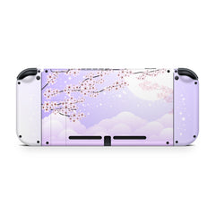 Nintendo switches skin Cherries blossoms, Purple Flowers sakura switch skin Full cover 3m