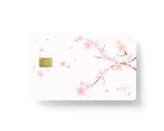 4PCS Credit Card Skin Sakura, Includes 4 variations, Debit Card Stickers cherry blossom 3M Vinyl Waterproof, Bubble-Free Installation,