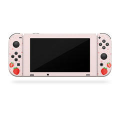 Kawaii strawberry nintendo switches skin ,Pink switch skin vinyl 3m Decal sticker Full wrap cover