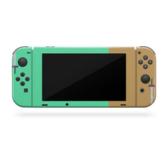 The Legend nintendo switches skin ,Colorwave switch skin Green Color Blocking skin Full cover 3m