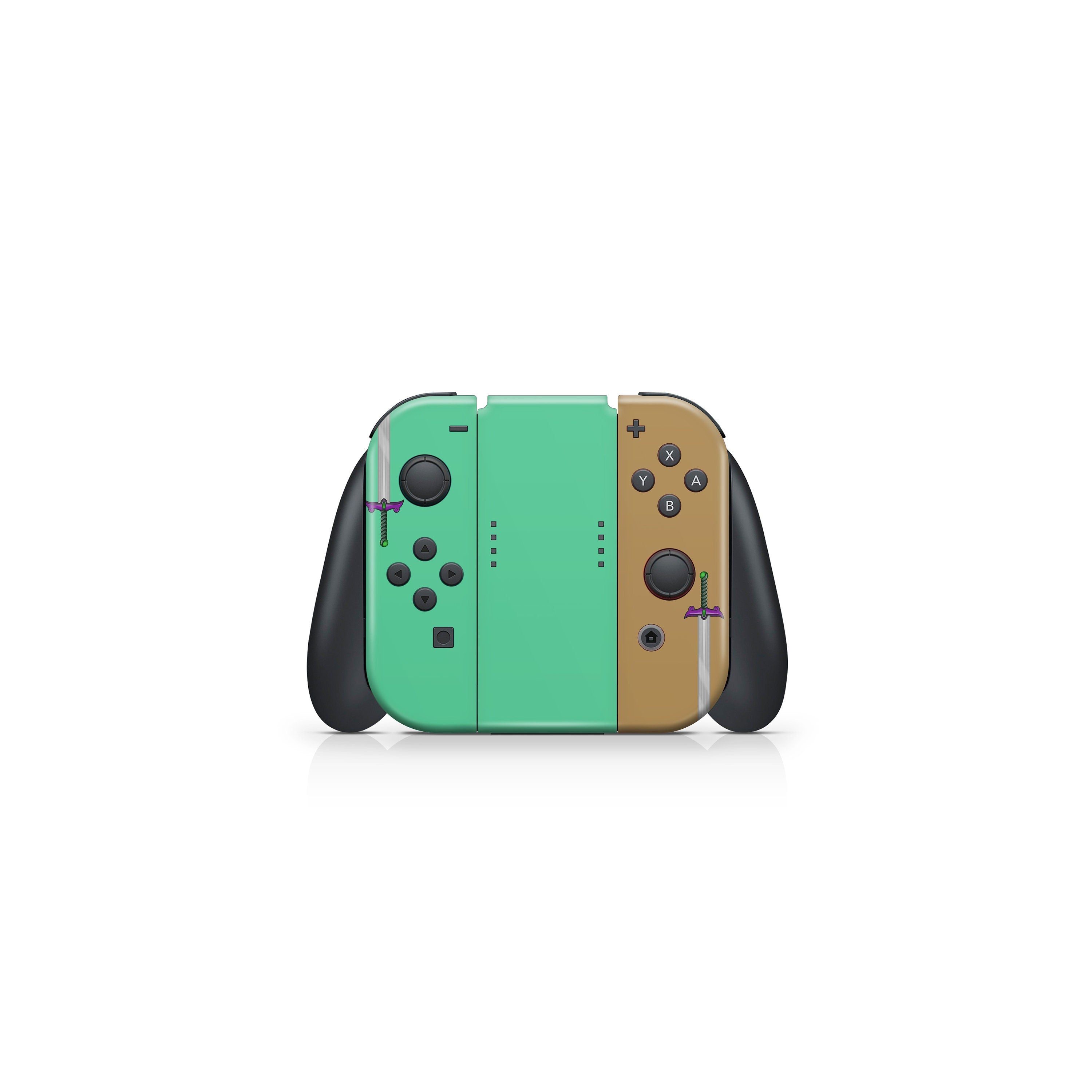 The Legend nintendo switches skin ,Colorwave switch skin Green Color Blocking skin Full cover 3m