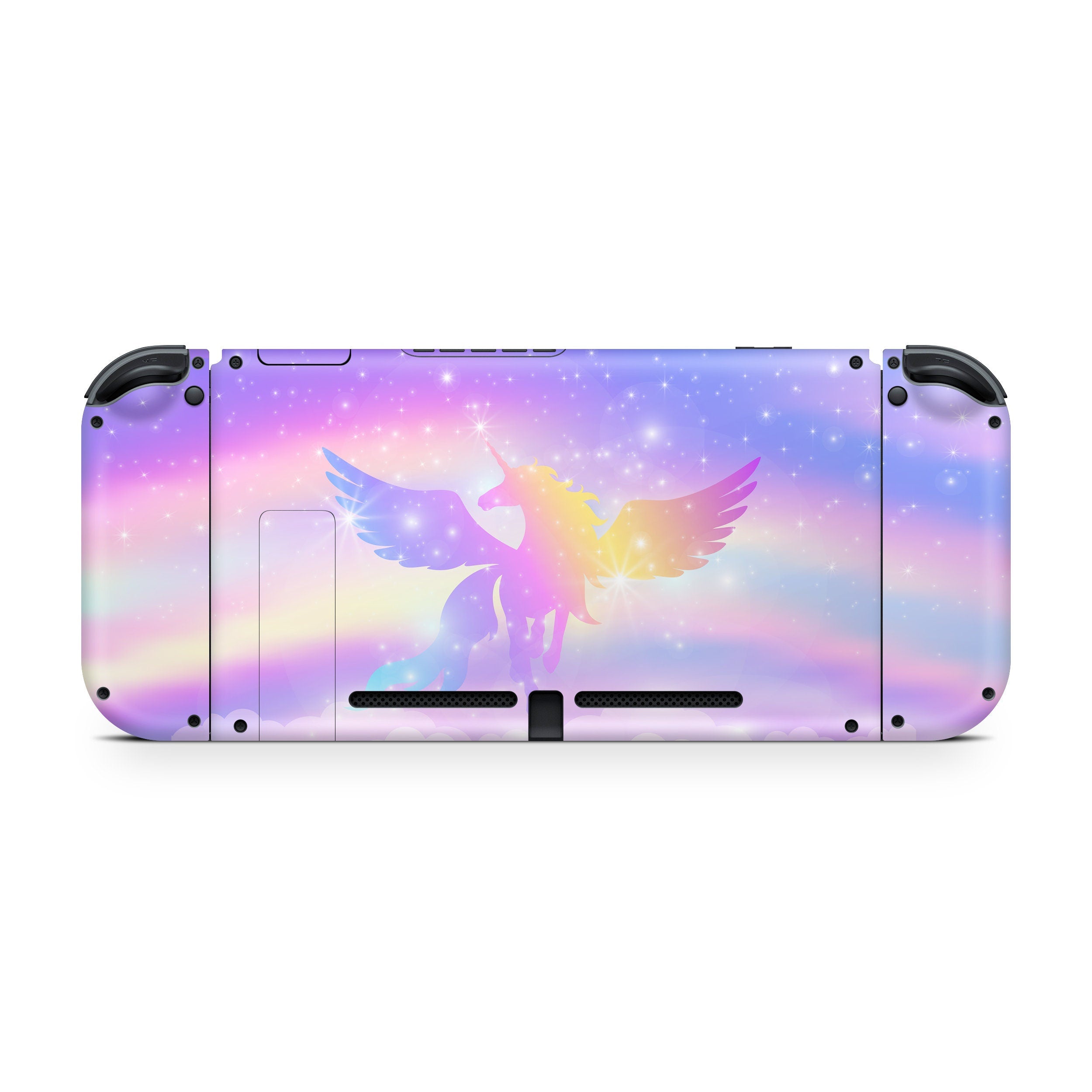 Nintendo switches skin anime Pastel pink, unicorn switch skin, Rainbow switch skin Full wrap 3m