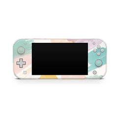 Nintendo switch lite skin watercolor, Pastel brush switches lite skin, Full wrap 3m vynl sticker