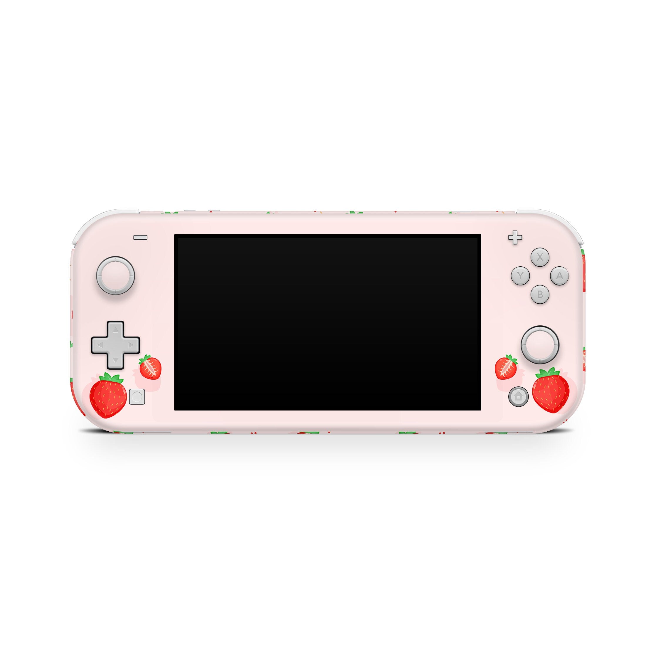 Nintendo switch Lite skin kawaii, Cute strawberry switches lite skin pastel pink Full cover 3m