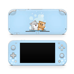 Nintendo switch lite skin kawaii Blue, Cute cats Switch lite skin, Full wrap 3m