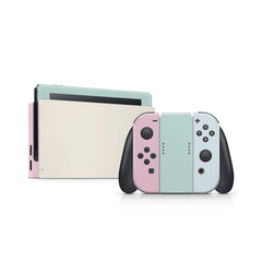 Blue Pastel nintendo switches skin ,Colorwave switch skin Color Blocking skin Full cover 3m