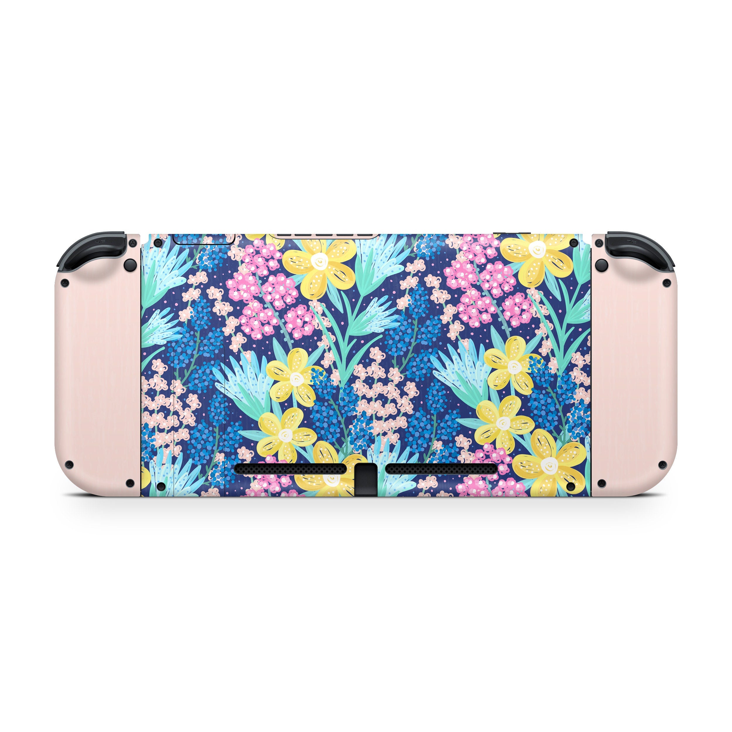 Nintendo switches skin Flowers, Pink switch skin Full cover decal vinyl 3m stickers