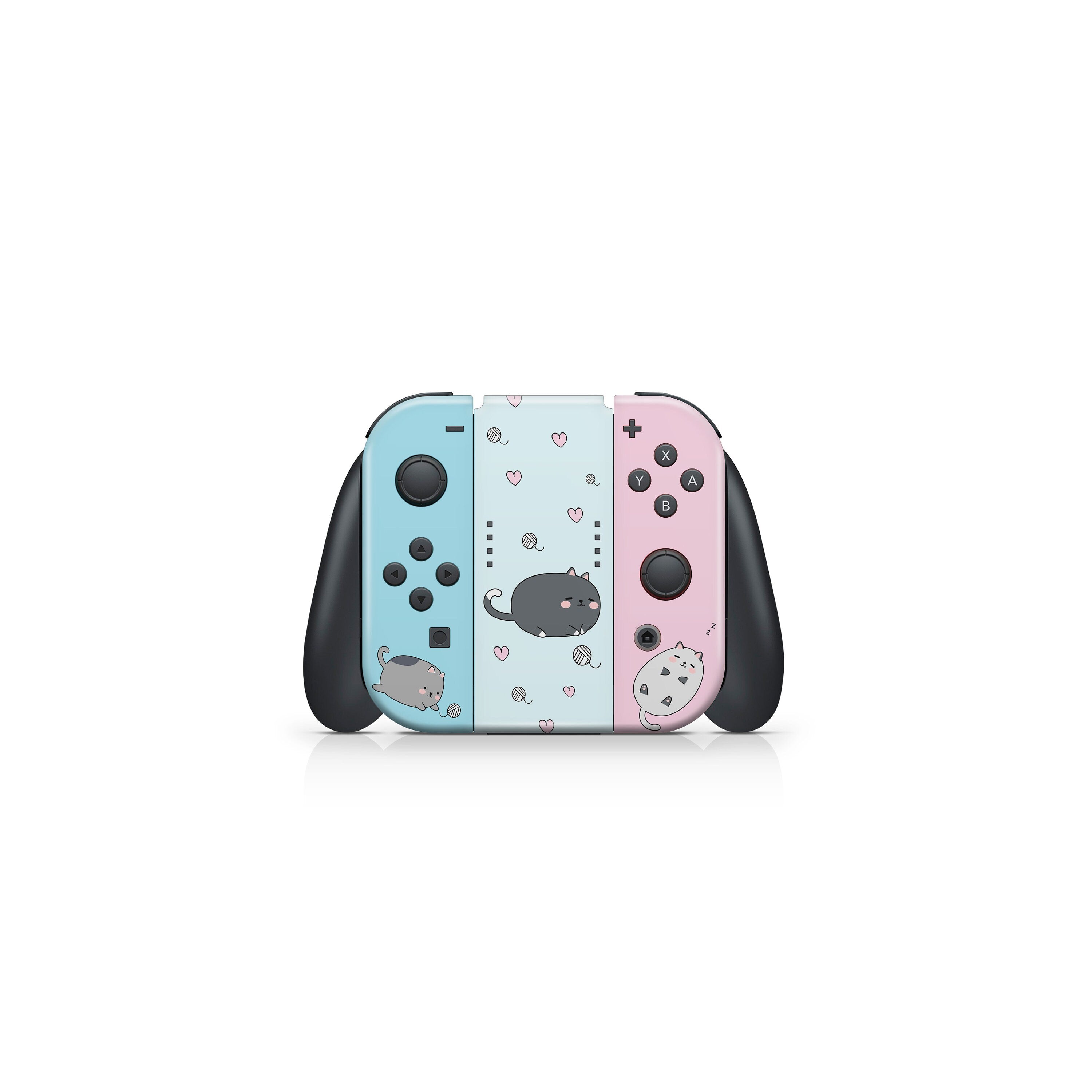 Kawaii nintendo switches skin, Cute Cats switch skin, Pet pastel switch skin Full wrap 3m