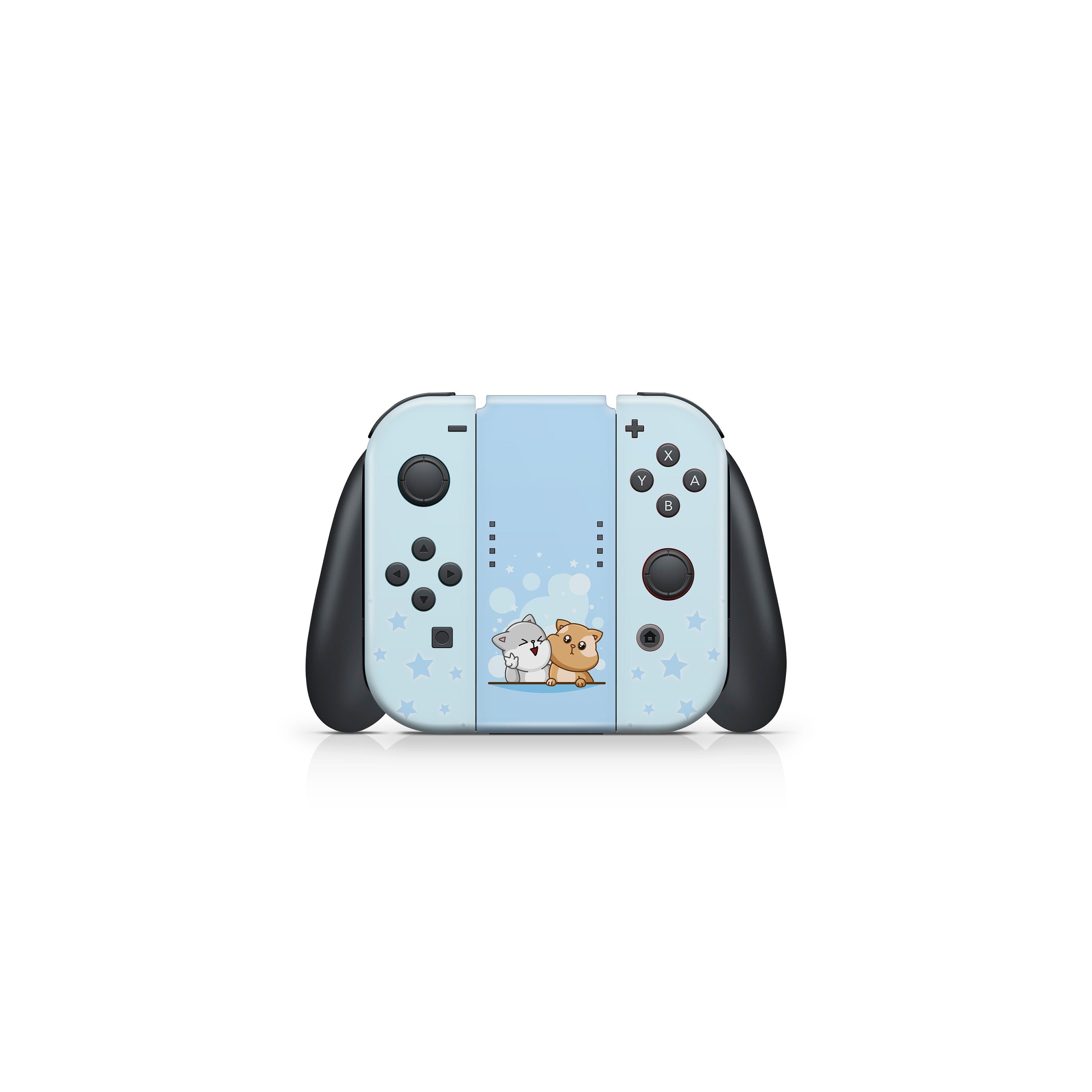 Cute Cats nintendo switches skin, Kawaii switch skin, Pet pastel switch skin Full wrap 3m