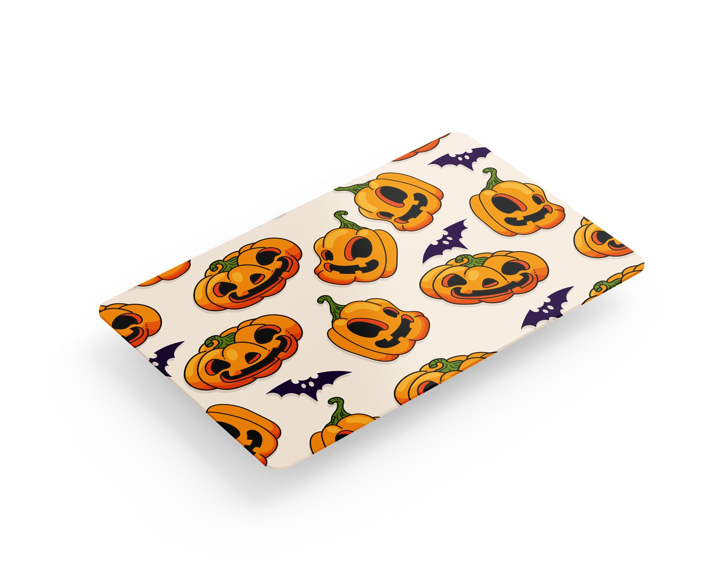 4PCS Credit Card Skin Halloween, Includes 4 variations for Debit Card Stickers Kawaii 3M Vinyl Waterproof, Bubble-Free Installation,