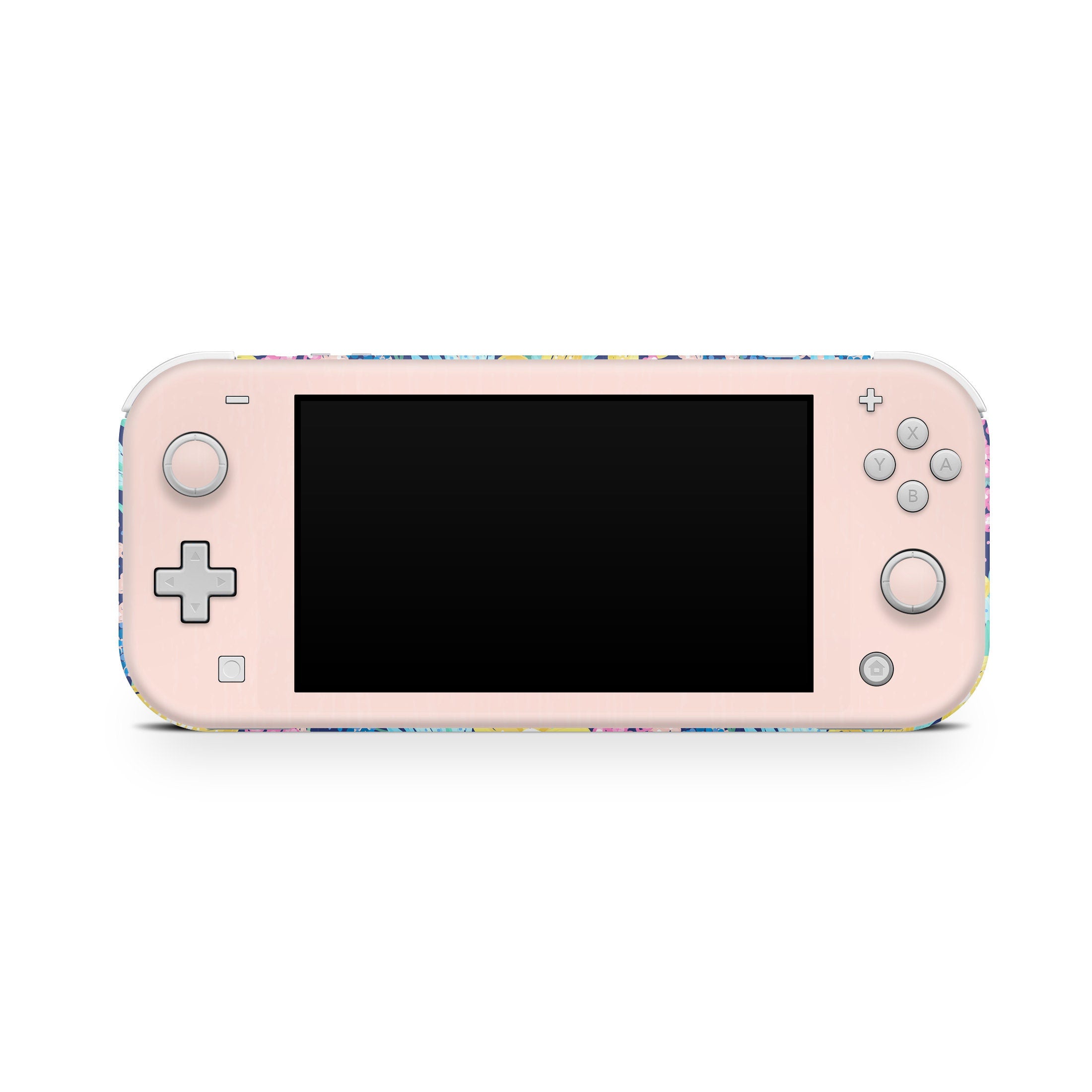 Nintendo switch Lite skin pink watercolor, Flowers BLOSSOM switch lite skin pastel Full cover 3m