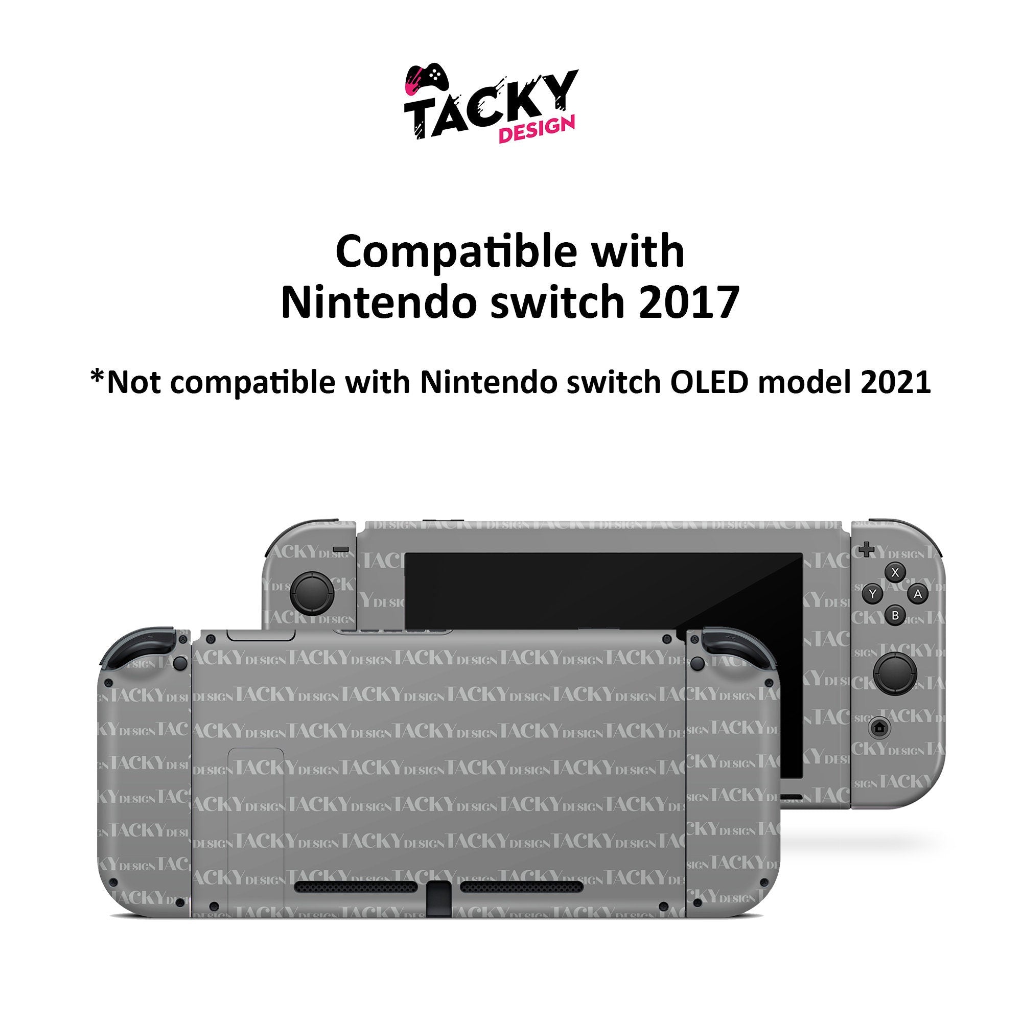 Gray solid color nintendo switches skin ,Colorwave switch skin Color Blocking skin Full cover 3m