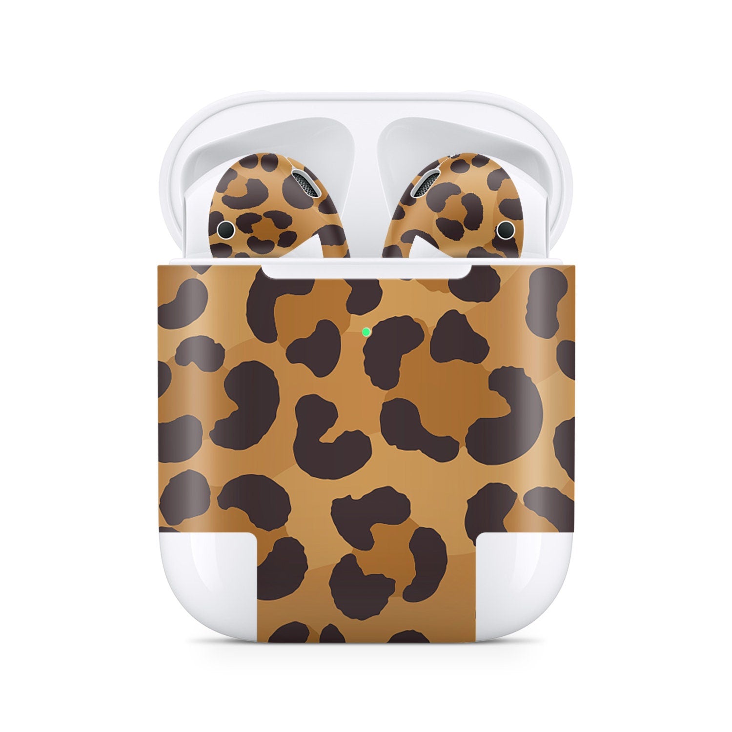 Leopard Apple Airpod Skins, Brown Airpods Sticker for airpods 1 & 2 Vinyl 3m, Airpods skin earbuds, Airpods Protective Full wrap Cover