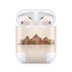 Mountains Apple Airpod Skins, Beige Airpods Sticker for airpods 1 & 2 Vinyl 3m, Airpods skin earbuds, Airpods Protective Full wrap Cover