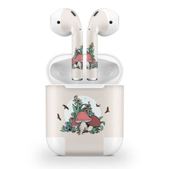 Kawaii Apple Airpod Skins, Mushroom Airpods Sticker for airpods 1 & 2 Vinyl 3m, Airpods skin earbuds, Airpods Protective Full wrap Cover