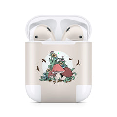 Kawaii Apple Airpod Skins, Mushroom Airpods Sticker for airpods 1 & 2 Vinyl 3m, Airpods skin earbuds, Airpods Protective Full wrap Cover