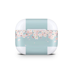 Sakura Apple Airpod Skins, Blue Airpods Sticker for Airpods 3 skin Vinyl 3m, Airpods skin earbuds, Airpods Protective Full wrap Cover