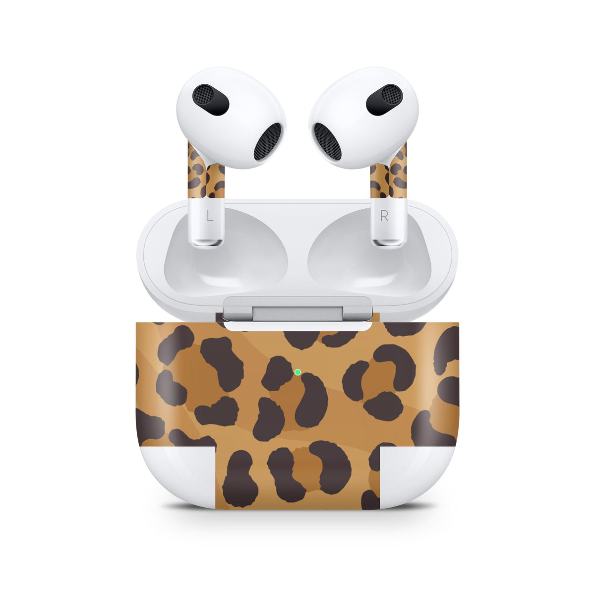 Leopard Apple Airpod Skins, Brown Airpods Sticker for Airpods 3 skin Vinyl 3m, Airpods skin earbuds, Airpods Protective Full wrap Cover