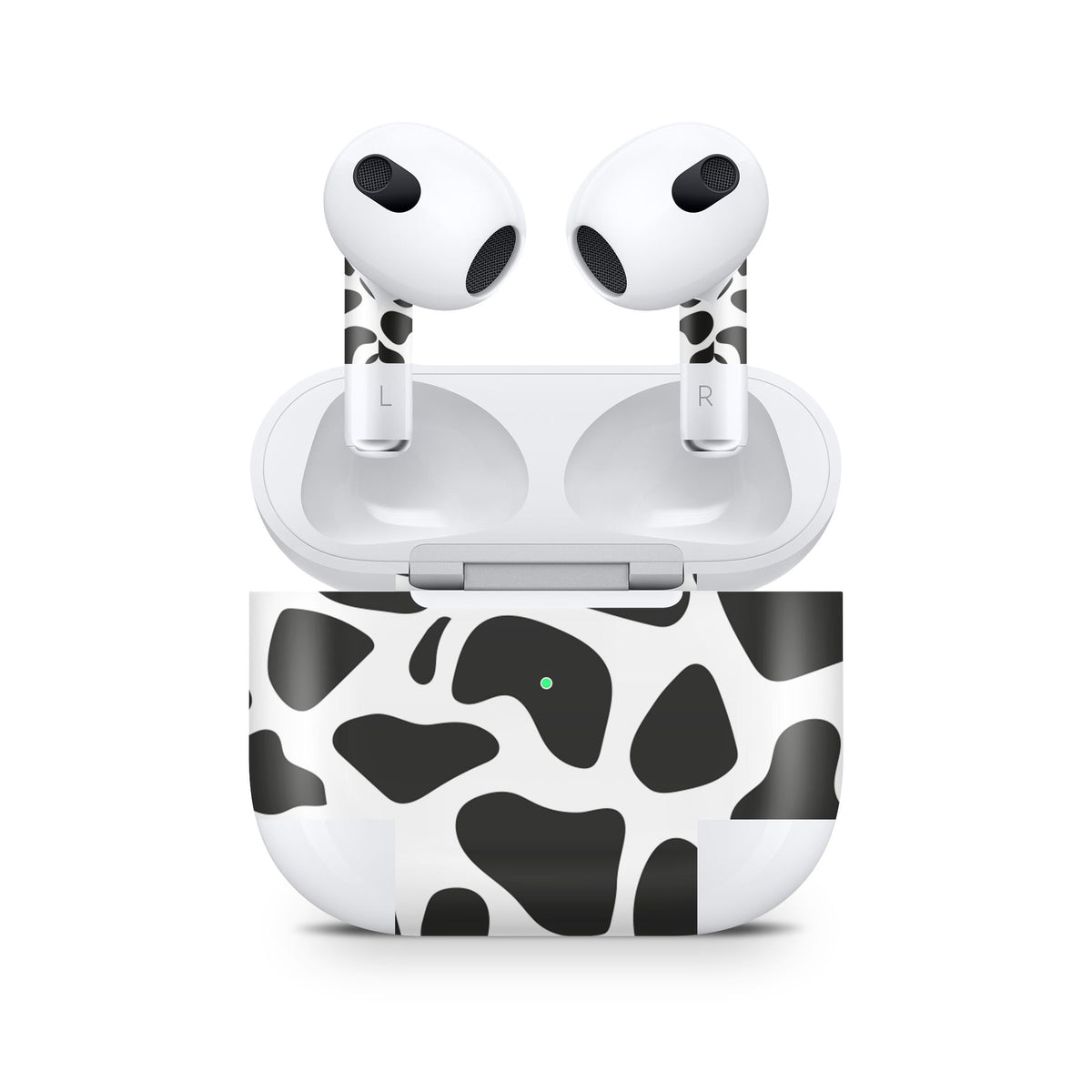 Dalmatian Apple Airpod Skins, Leopard Airpods Sticker for Airpods 3 skin Vinyl 3m, Airpods skin earbuds, Airpods Protective Full wrap Cover