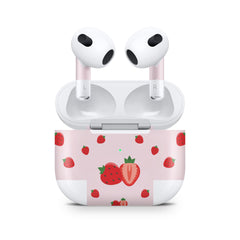 Kawaii Apple Airpod Skins, Pink Airpods Sticker for Airpods 3 skin Vinyl 3m, Airpods skin earbuds, Airpods Protective Full wrap Cover