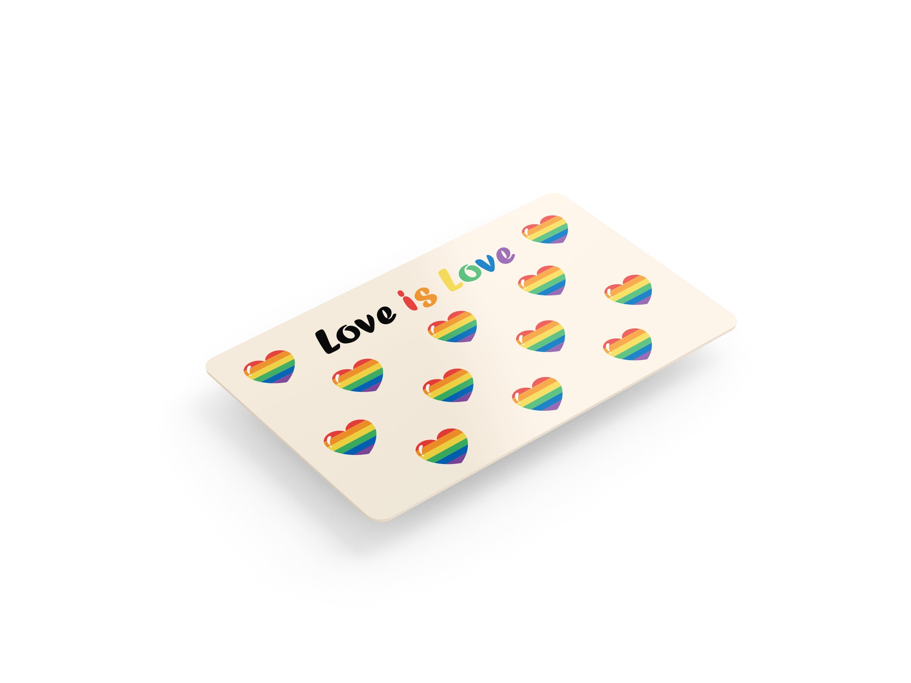 4PCS Credit Card Skin Hearts, Includes 4 variations, Debit Card