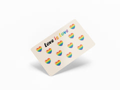 4PCS Credit Card Skin Hearts, Includes 4 variations, Debit Card Stickers 3M Vinyl Waterproof, Bubble-Free Installation,