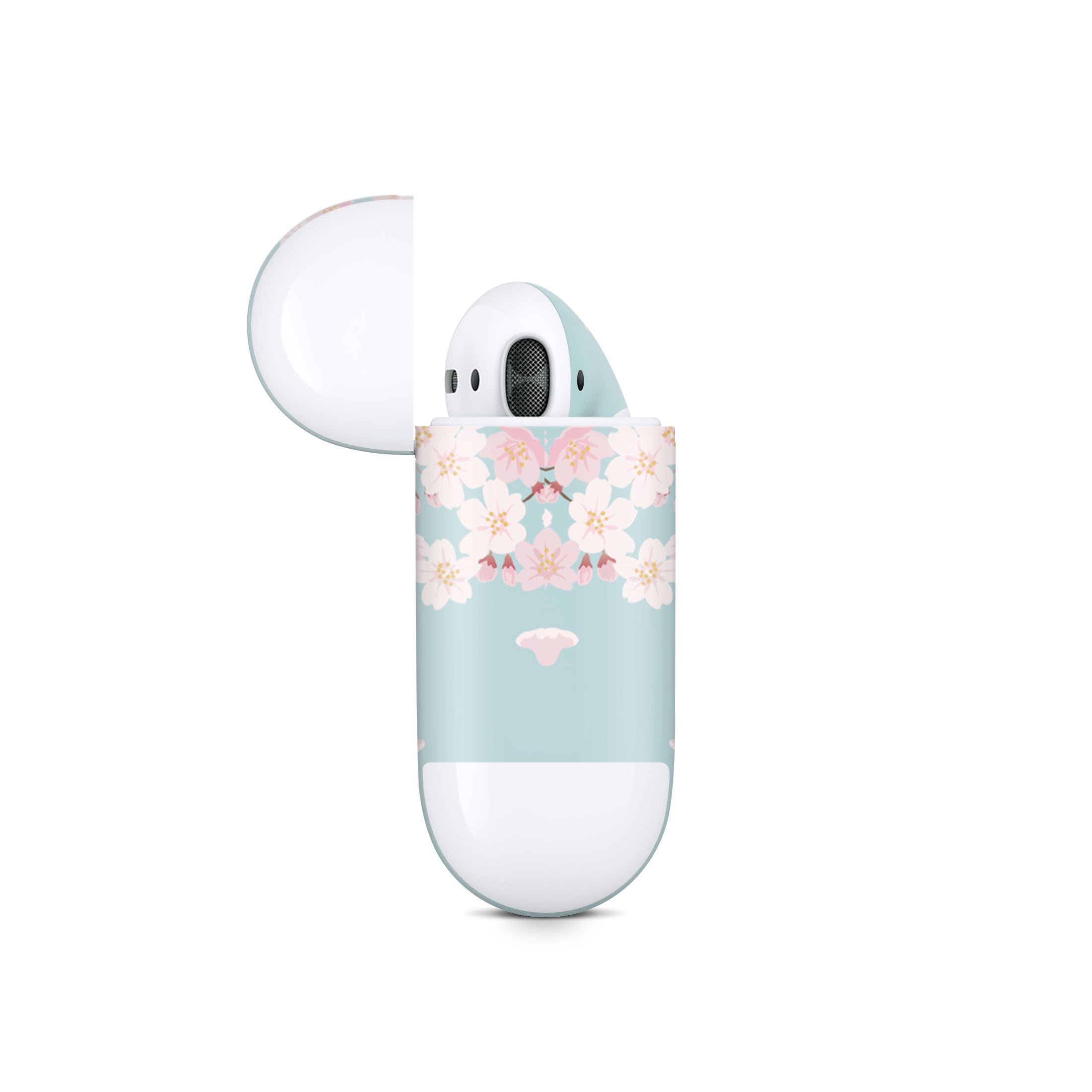 Sakura Apple Airpod Skins, Cherry Blossoms Airpods Sticker for airpods 1 & 2 Vinyl 3m, Airpods skin earbuds, Airpods Protective Full Cover