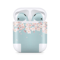 Sakura Apple Airpod Skins, Cherry Blossoms Airpods Sticker for airpods 1 & 2 Vinyl 3m, Airpods skin earbuds, Airpods Protective Full Cover