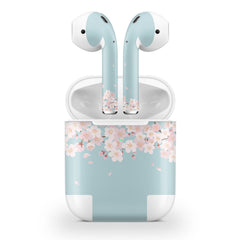 Sakura Apple Airpod Skins, Cherry Blossoms Airpods Sticker for airpods 1 & 2 Vinyl 3m, Airpods skin earbuds, Airpods Protective Full Cover