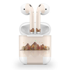 Mountains Apple Airpod Skins, Beige Airpods Sticker for airpods 1 & 2 Vinyl 3m, Airpods skin earbuds, Airpods Protective Full wrap Cover