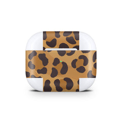 Leopard Apple Airpod Skins, Brown Airpods Sticker for Airpods 3 skin Vinyl 3m, Airpods skin earbuds, Airpods Protective Full wrap Cover